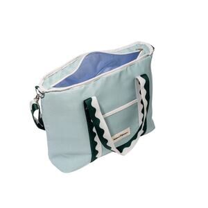 BUSINESS & PLEASURE The Holiday Cooler Tote Bag Rivie Green Beach Camping NWOT